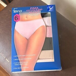 Felina Pima Cotton Blend Hi-Cut Panties - Assorted Colors
